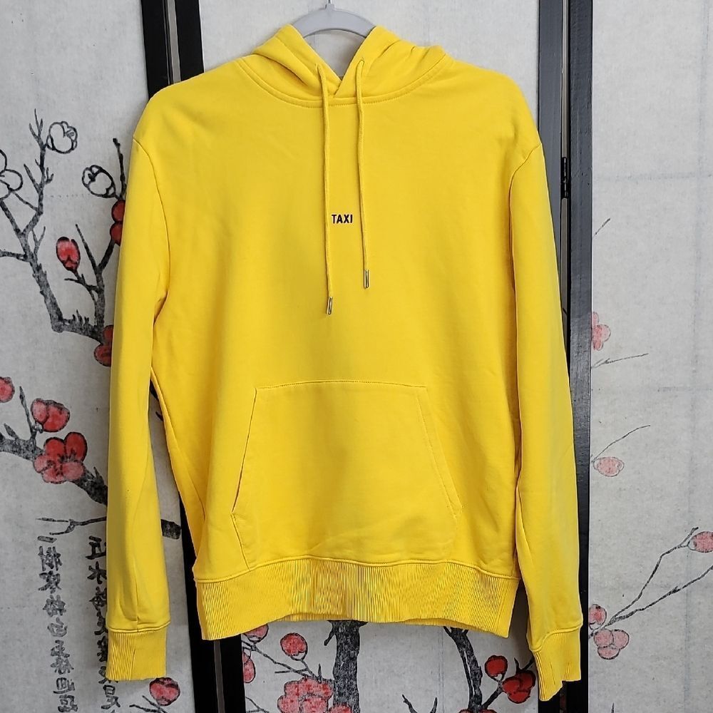 Helmut Lang Limited Edition Yellow New York Taxi Hoodie Size Medium